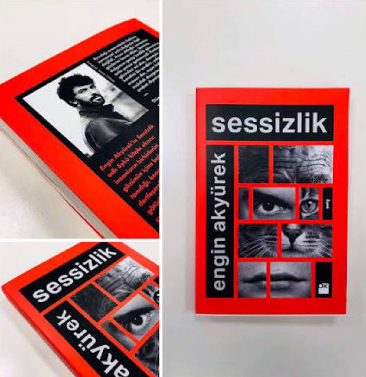 Engin Akyürek's book Sessizlik — cover and back